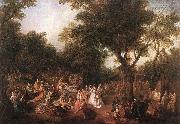 LANCRET, Nicolas Company in the Park g painting